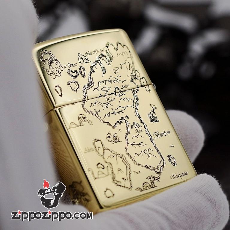 Zippo Chất Liêu đồng chạm khắc cướp biển Jack Captain