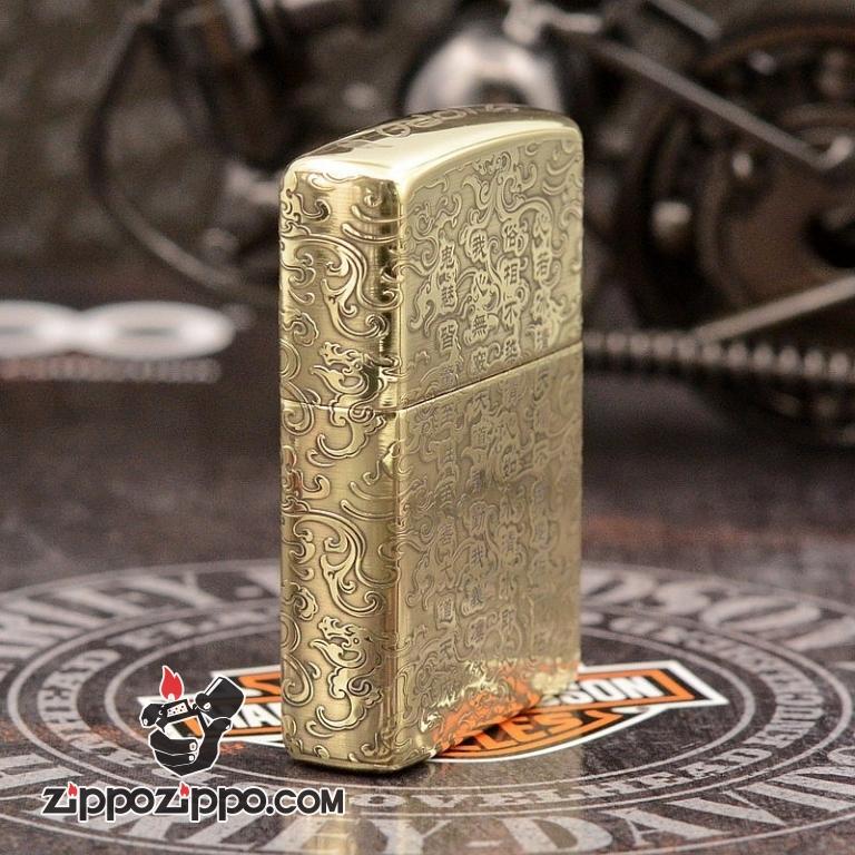 Bật Lửa Zippo Chính Hãng Bản Đồng Khắc Bát Quái