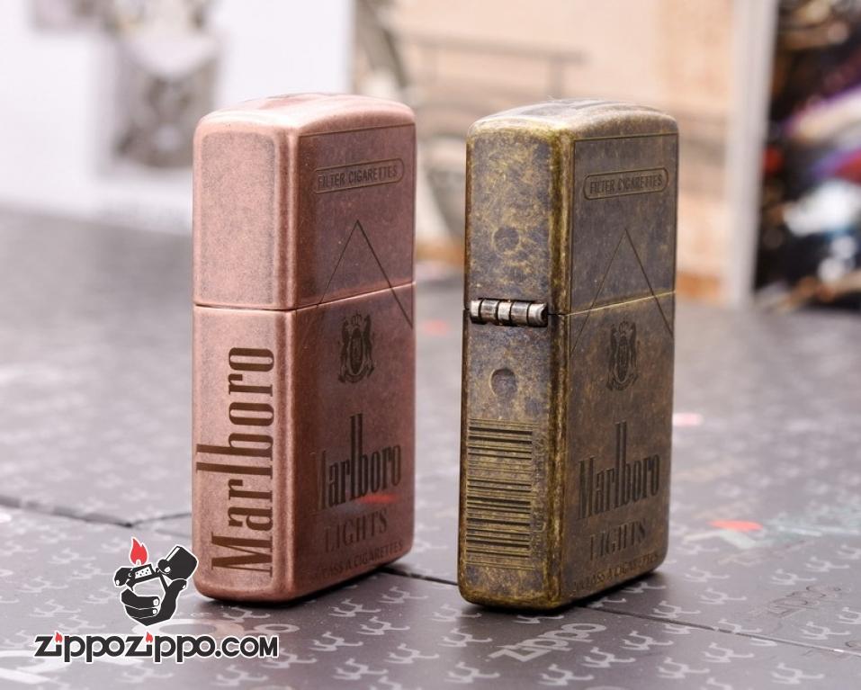 Bật Lửa Zippo CHính Hãng 301FB Khắc logo Marlboro