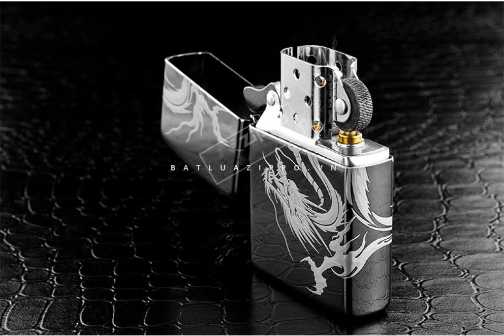 Bật lửa Zippo chính hãng rồng cách điệu quấn xung quanh