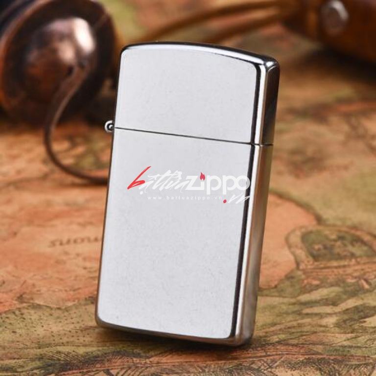 Bật Lửa Zippo Bản Nhỏ Mạ Chorme Trắng Bóng - SKU 1610 – Zippo Slim High Polished Chrome