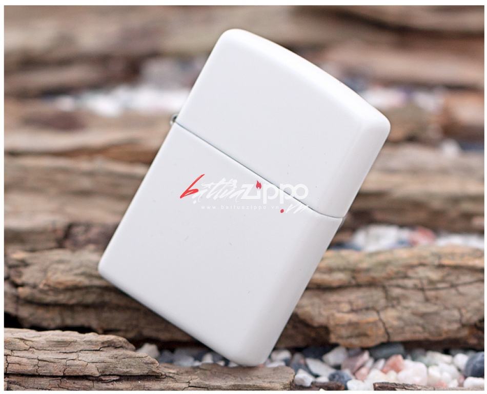 Bật Lửa Zippo Sơn Màu Trắng - SKU 214 – Zippo White Matte