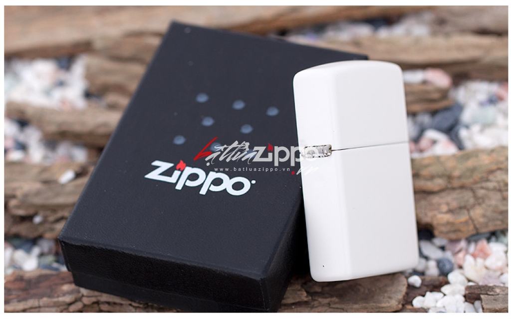 Bật Lửa Zippo Sơn Màu Trắng - SKU 214 – Zippo White Matte