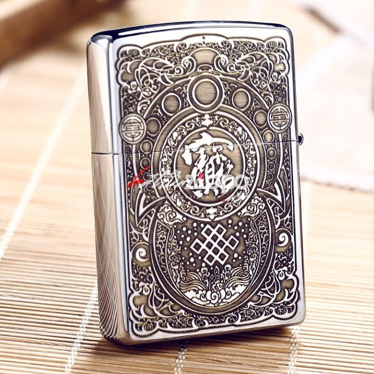 BẬt lửa Zippo chính hãng Nhật khắc hình kỳ lân Ver