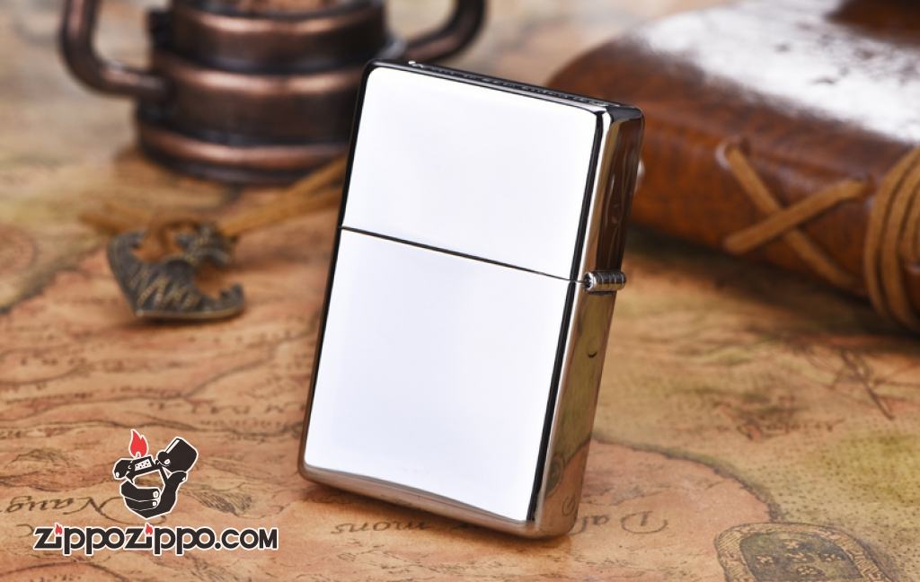 Bật lửa Zippo mạ bạc khắc hoa văn Arabesque KR-7