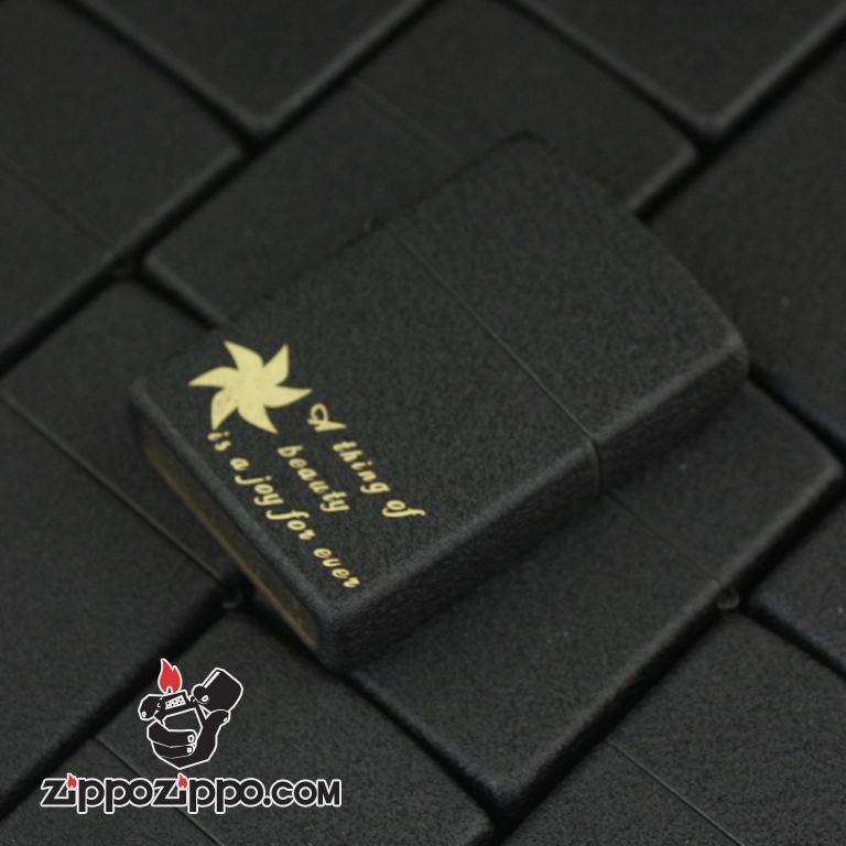 Bật lửa Zippo phiên bản đen nứt hình chong chóng