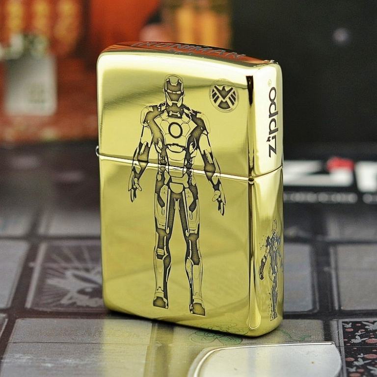 Bật lửa Zippo đồng khắc Iron Man