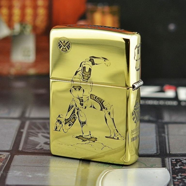 Bật lửa Zippo đồng khắc Iron Man