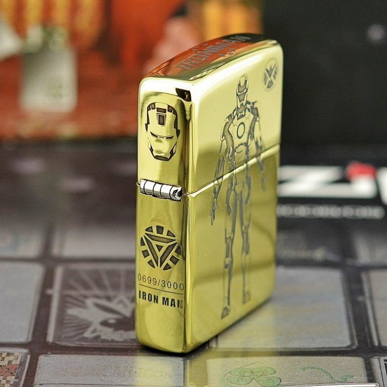 Bật lửa Zippo đồng khắc Iron Man