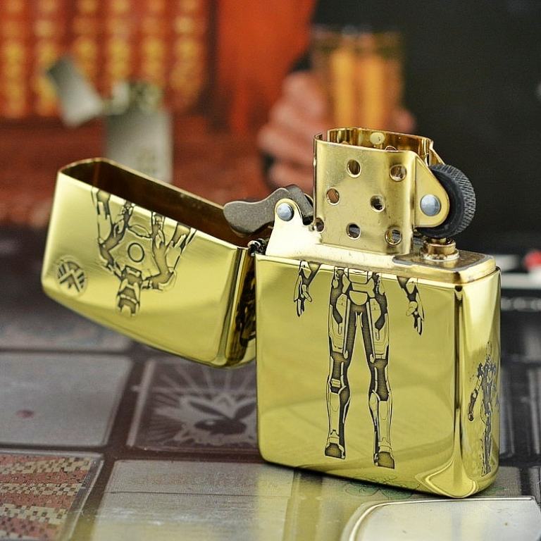 Bật lửa Zippo đồng khắc Iron Man