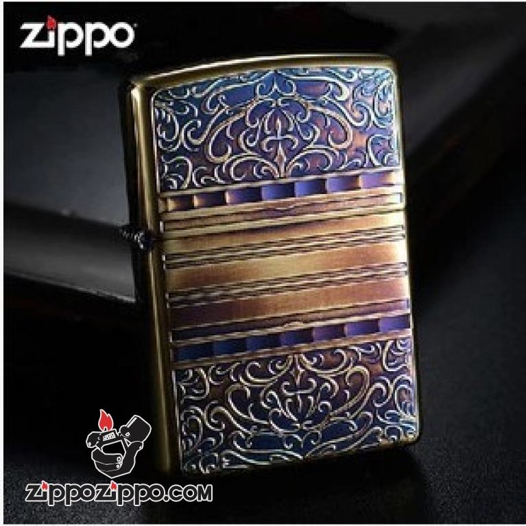 Bật lửa Zippo phiên bản đồng cổ trạm Họa Tiết Arab