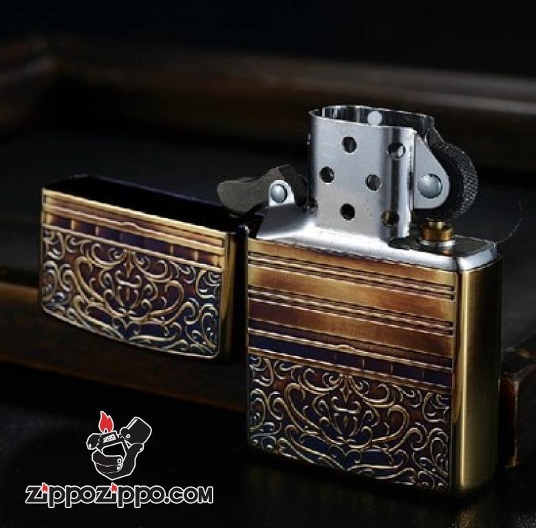 Bật lửa Zippo phiên bản đồng cổ trạm Họa Tiết Arab