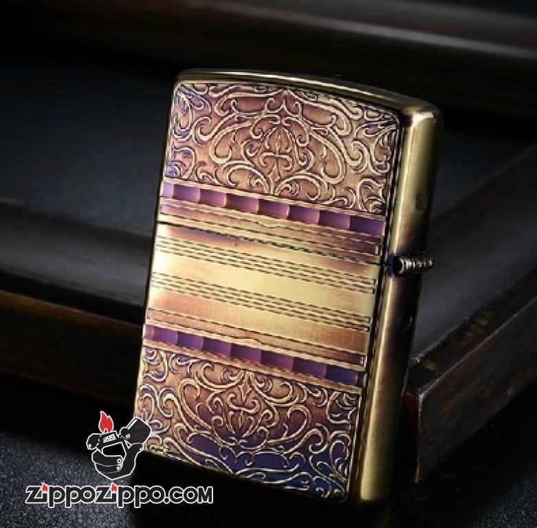 Bật lửa Zippo phiên bản đồng cổ trạm Họa Tiết Arab