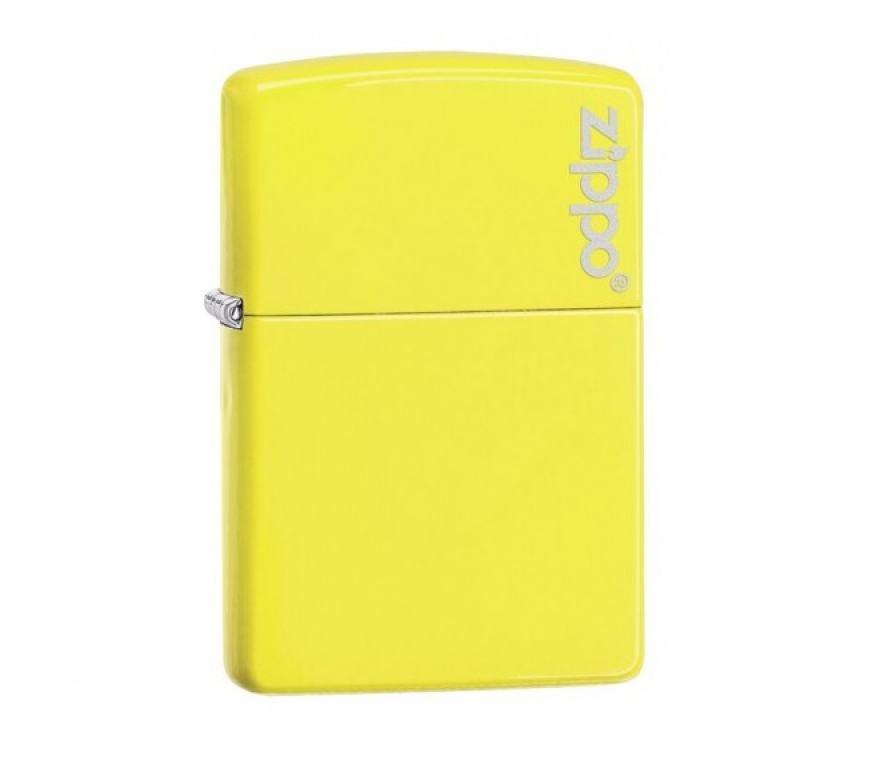 Bật Lửa Zippo Sơn Màu Vàng Chanh Neon - Logo Zippo SKU 28887ZL – Zippo Plain with Logo Neon Yellow Matte