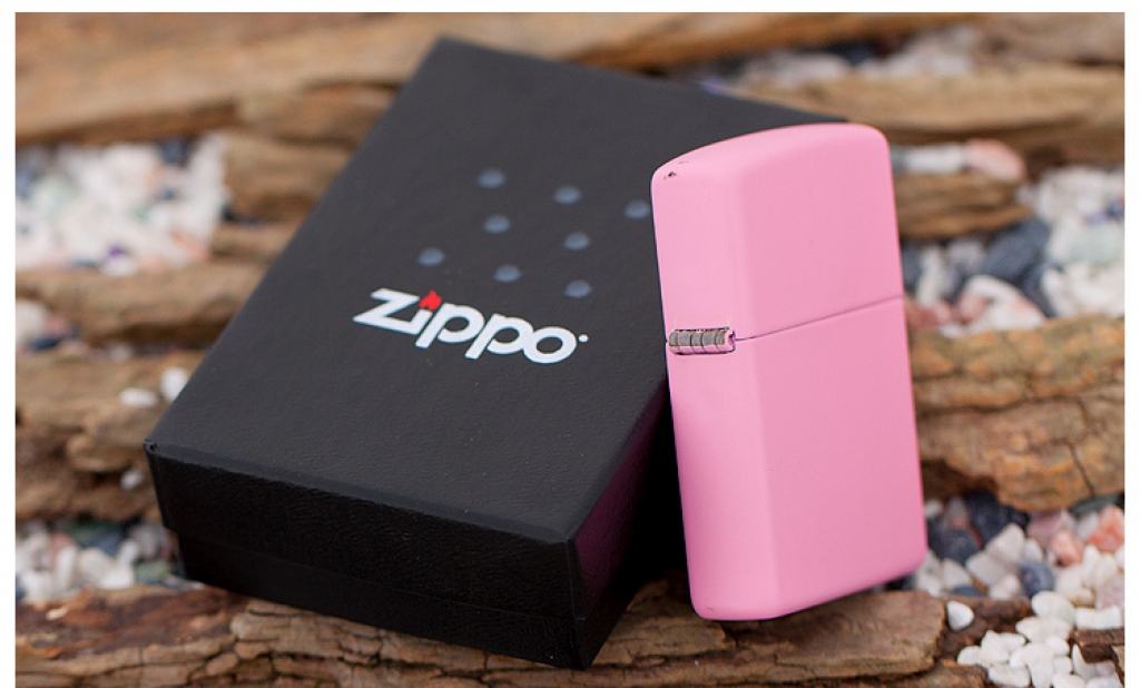 Bật Lửa Zippo Sơn Màu Hồng - SKU 238 – Zippo Pink Matte