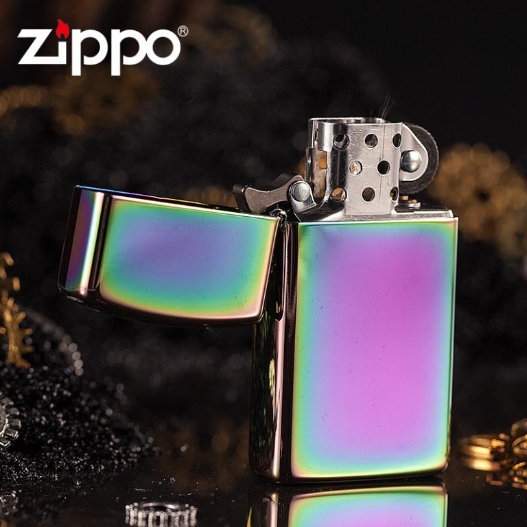 Bật Lửa Zippo Bản Nhỏ Sơn Bảy Sắc Cầu Vồng - SKU 20493 – Zippo Slim Spectrum