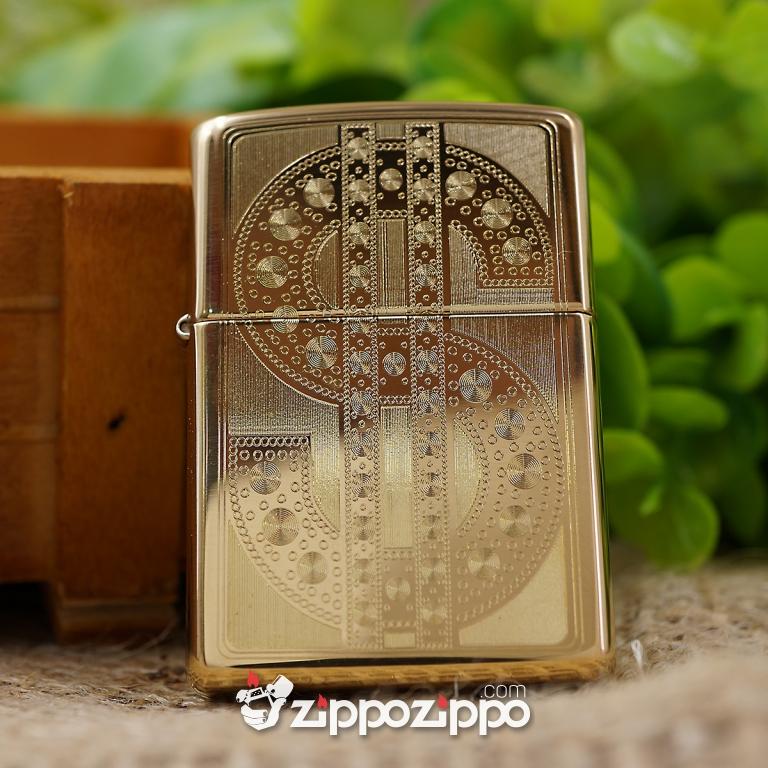 BÂT LỬA ZIPPO KHẮC HOA VĂN USD