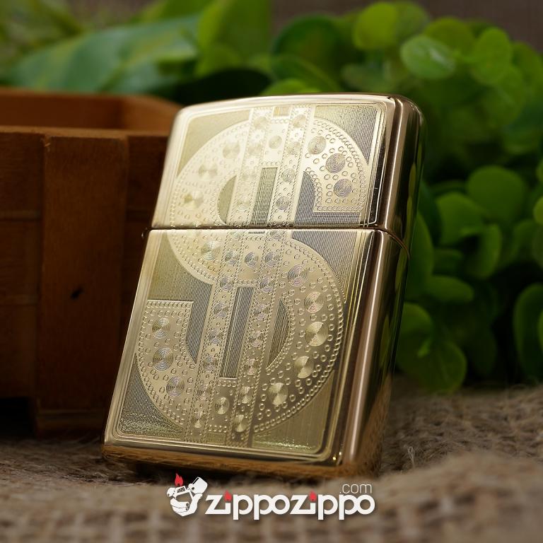 BÂT LỬA ZIPPO KHẮC HOA VĂN USD