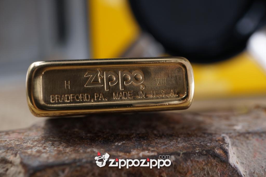 Bật lửa zippo cổ Venetian Brass sản xuất năm 1992