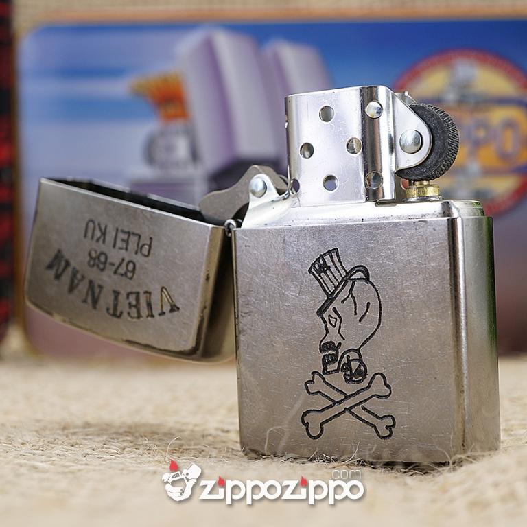 Bật lửa zippo chiến tranh việt nam sản xuất 2017 ( VIETNAM-PLEI KU 67-68 )