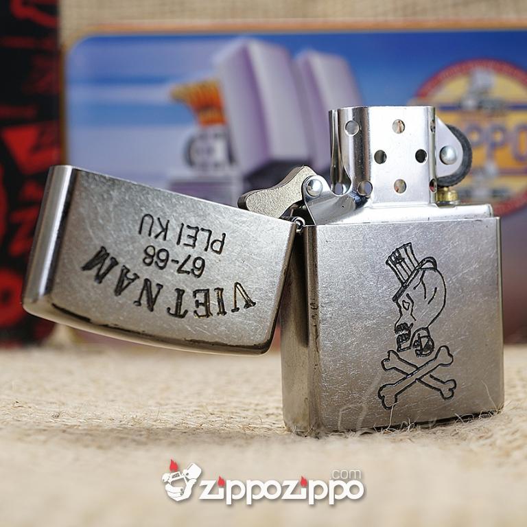 Bật lửa zippo chiến tranh việt nam sản xuất 2017 ( VIETNAM-PLEI KU 67-68 )