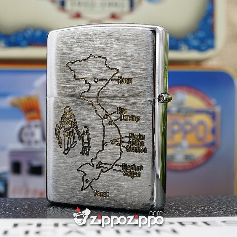 Bật lửa zippo chiến tranh việt nam sản xuất 2017 (Biên Hòa)