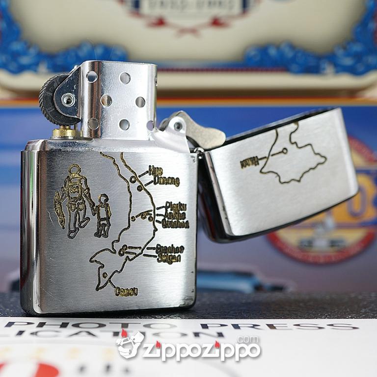 Bật lửa zippo chiến tranh việt nam sản xuất 2017 (Biên Hòa)