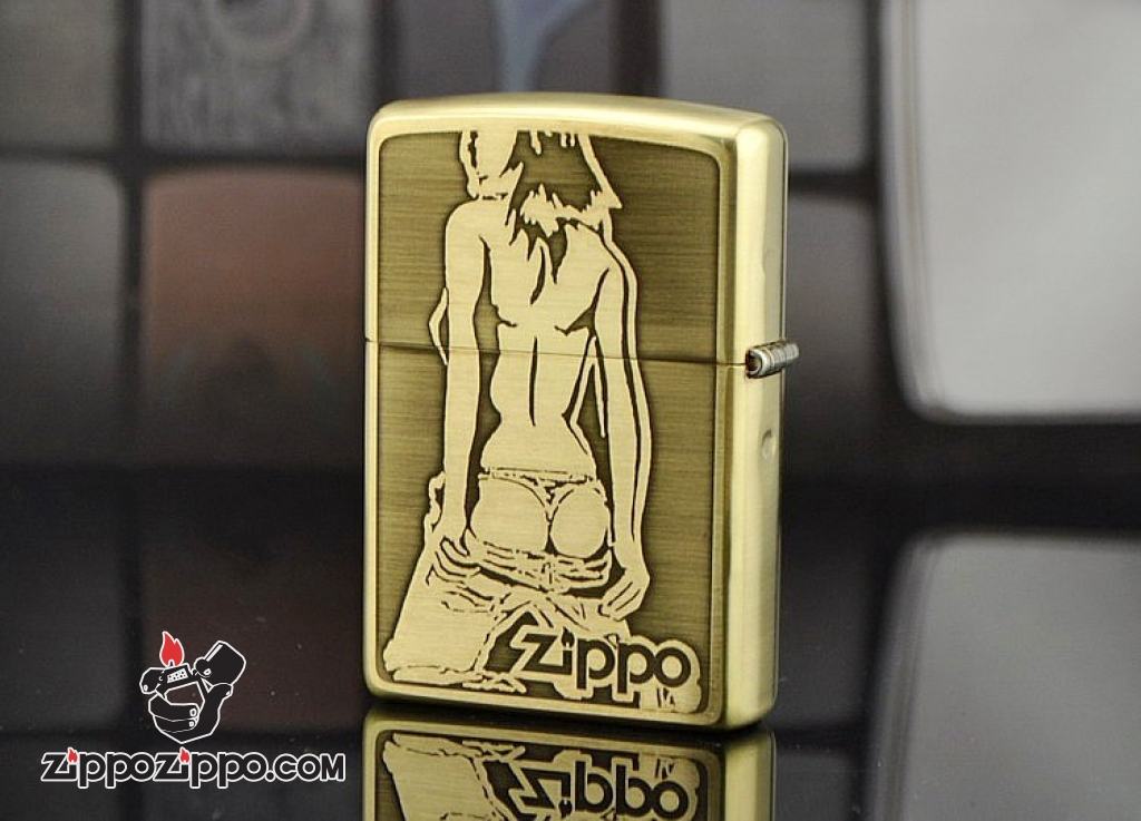 Bật lửa Zippo Phiên Bản Bóng khắc hình cô gái sexy