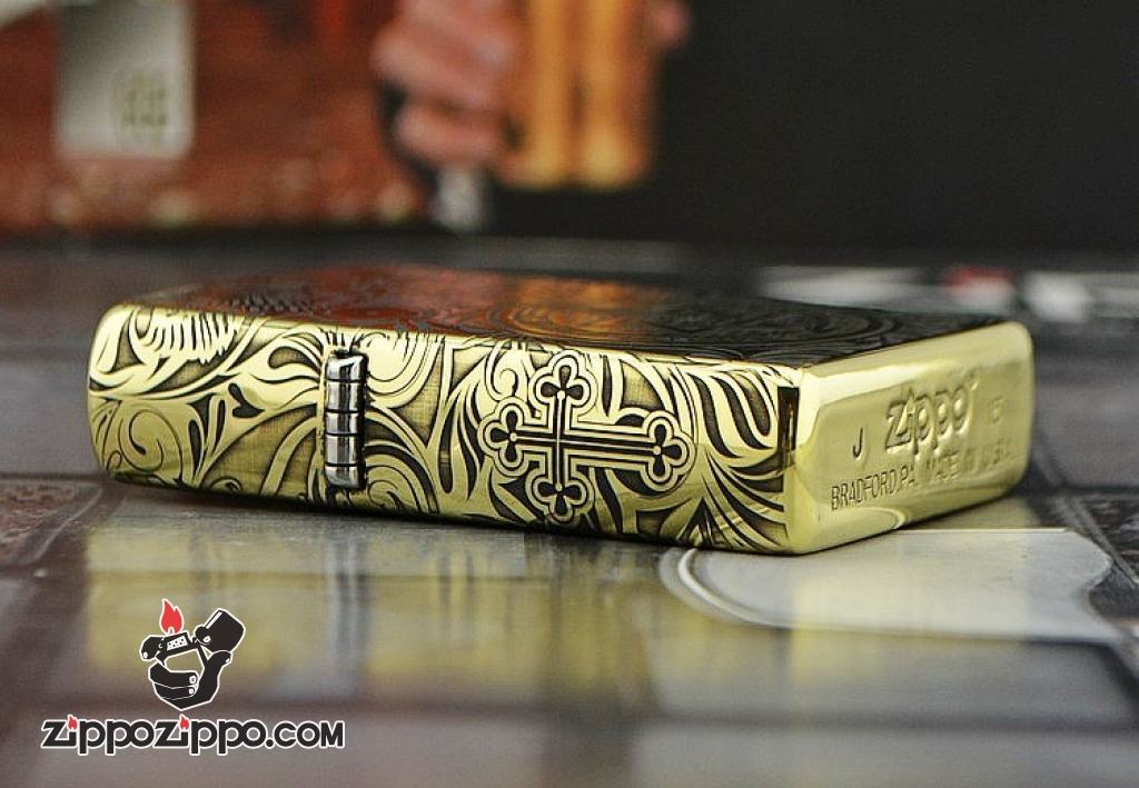 Bật lửa Zippo chính hãng Đồng Bóng khắc thiên thần