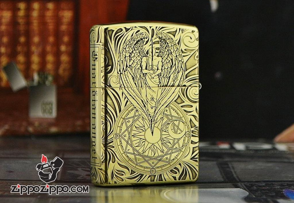 Bật lửa Zippo chính hãng Đồng Bóng khắc thiên thần