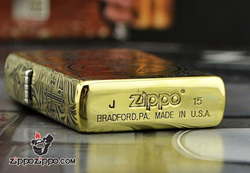 Bật lửa Zippo chính hãng Đồng Bóng khắc thiên thần