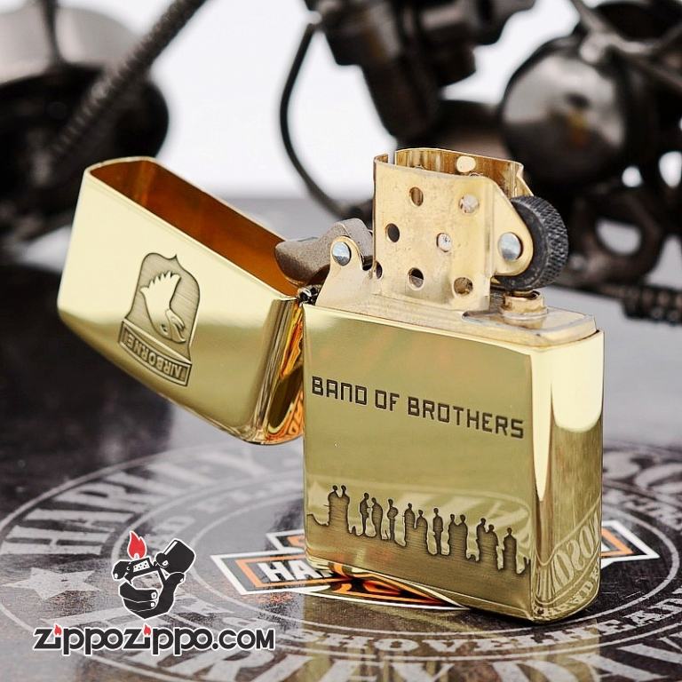 Bật lửa zippo đồng xước Band of Brothers Limited 3000