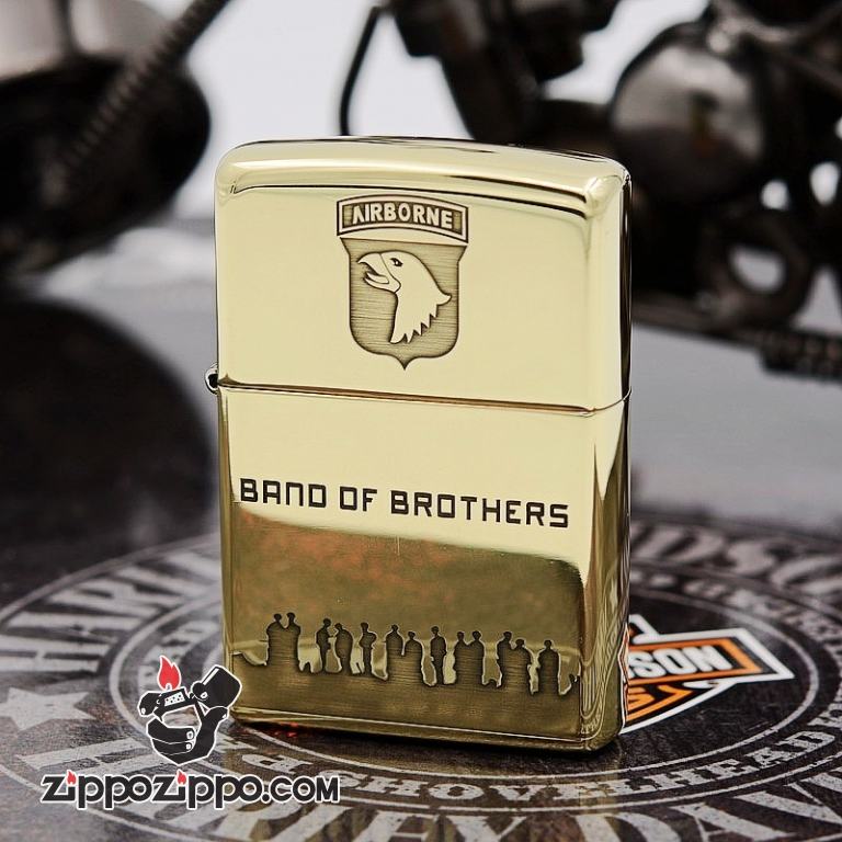 Bật lửa zippo đồng xước Band of Brothers Limited 3000