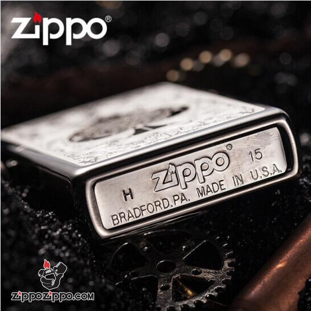 Bật lửa Zippo chính hãng In hình lá bài Át Bích