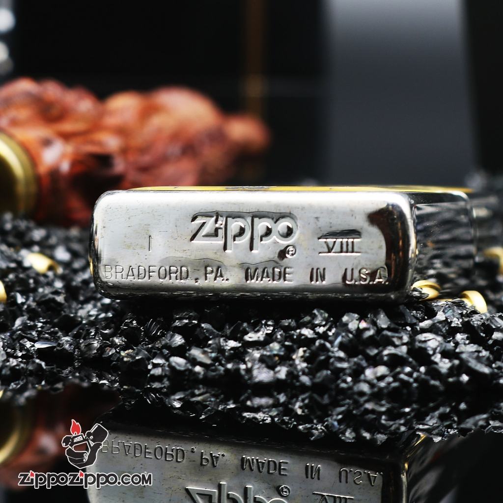 Bật Lửa Zippo Cổ ốp xà cườm VIII ( 1992 )