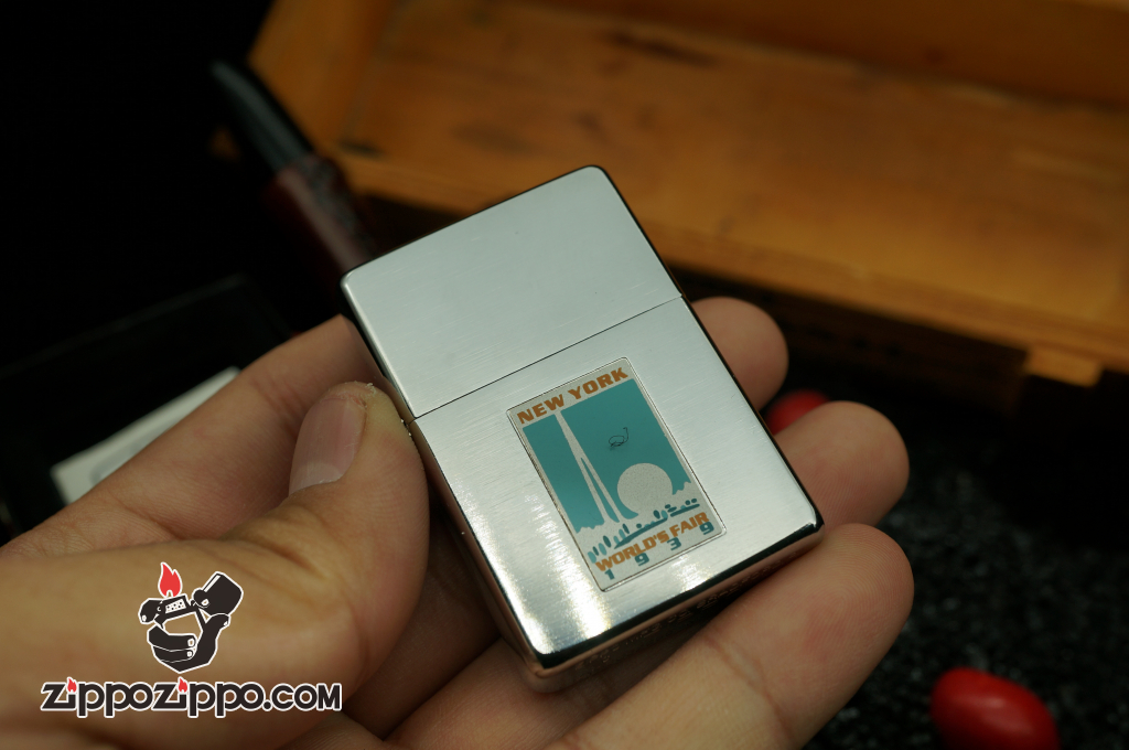 Bật Lửa Zippo Cổ khắc new york world's fair sản xuất năm XIII - 1997