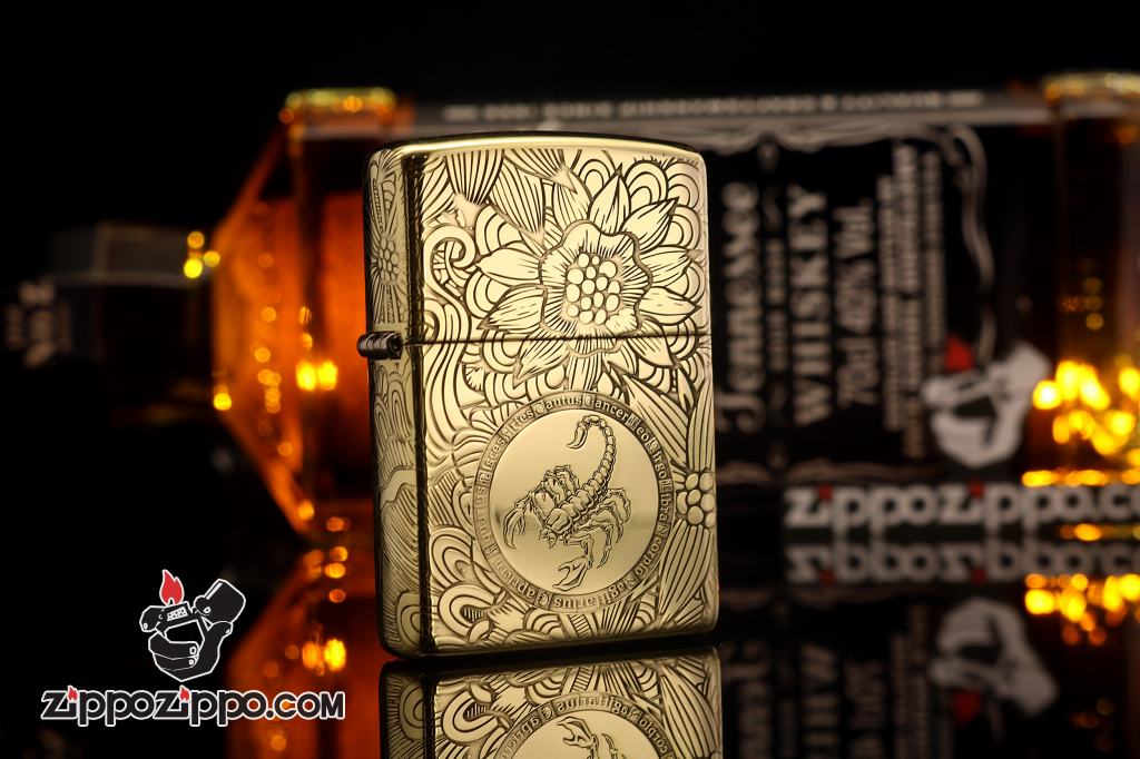 Zippo Chính Hãng Đồng Khắc Cung Hoàng Đạo Thiên Yết