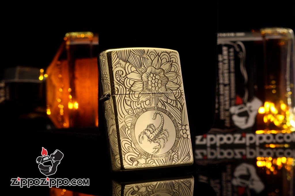 Zippo Chính Hãng Đồng Khắc Cung Hoàng Đạo Thiên Yết