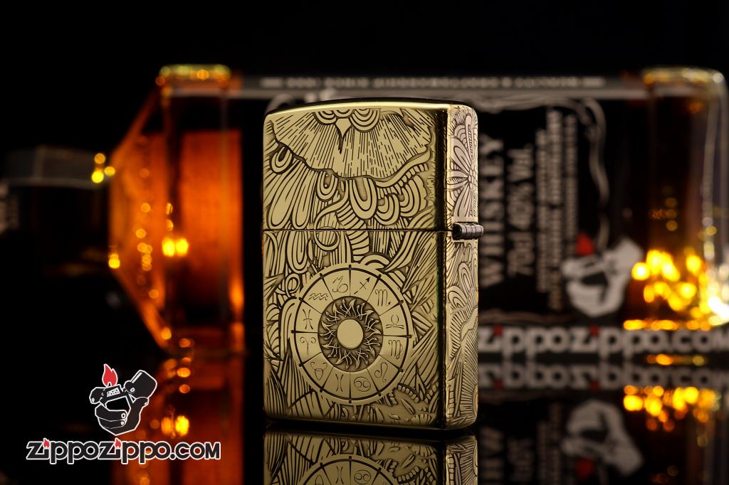 Zippo Chính Hãng Đồng Khắc Cung Hoàng Đạo Thiên Yết