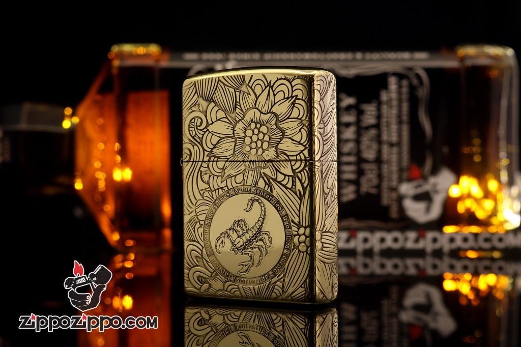 Zippo Chính Hãng Đồng Khắc Cung Hoàng Đạo Thiên Yết