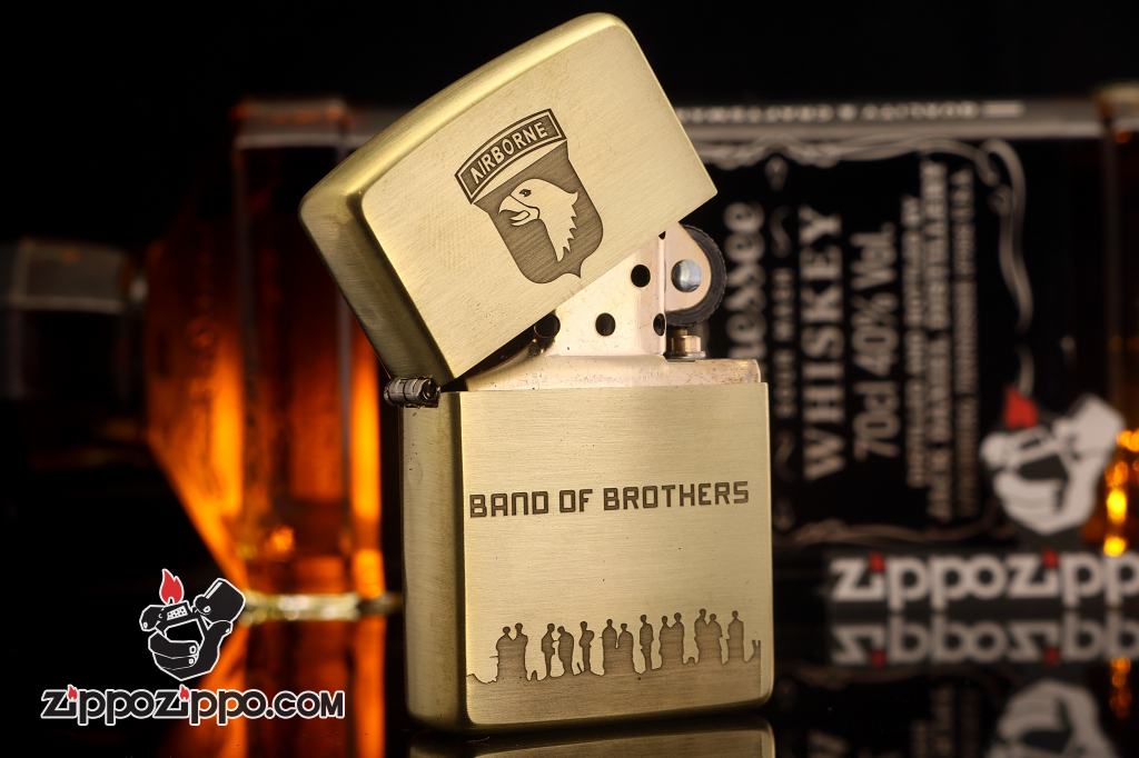 Bật lửa zippo đồng xước Band of Brothers Limited 3000 sang trọng