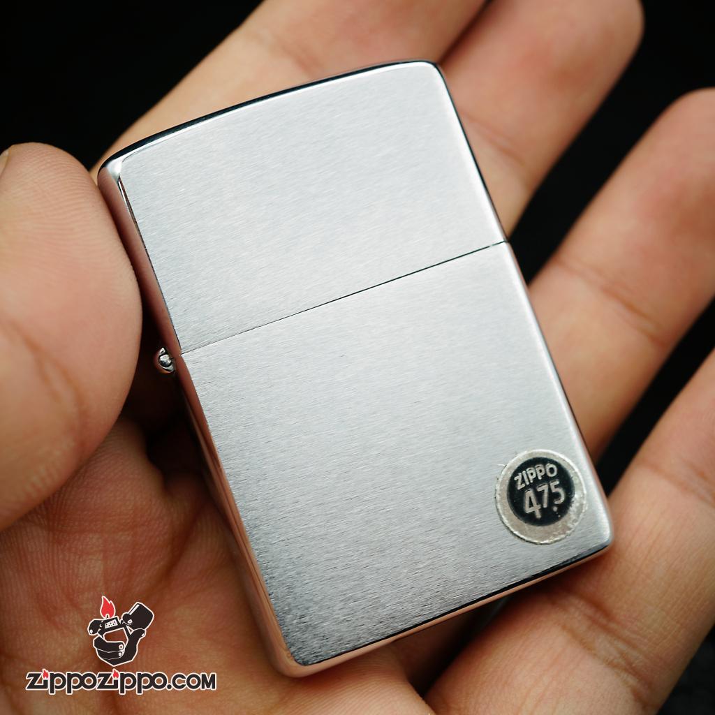 Zippo cổ sản xuất 1978 Chrome bạc vân xước