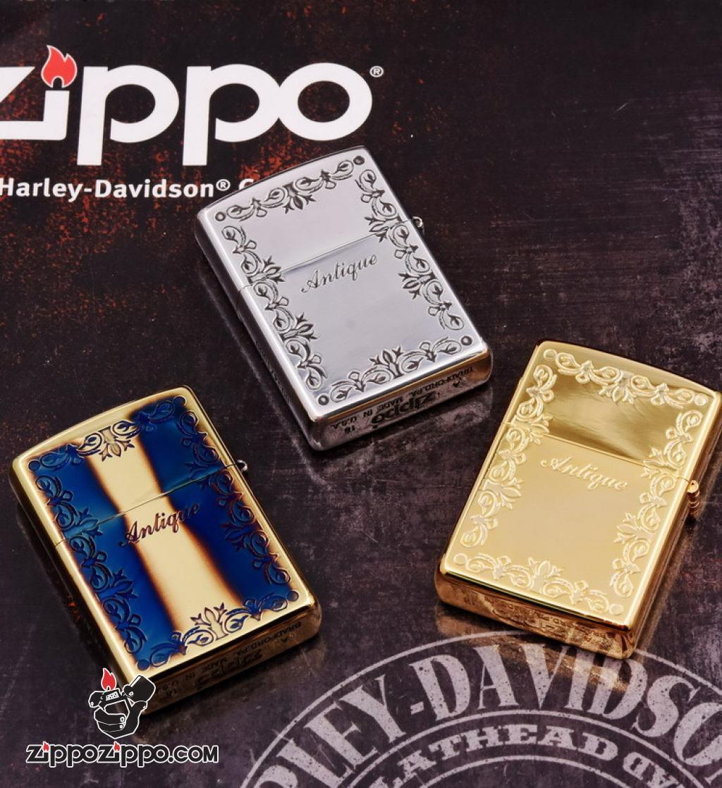 Bật Lửa Zippo Phiên Bản Giới Hạn Khắc Ô Khóa Mạ Bạc Khảm Trai