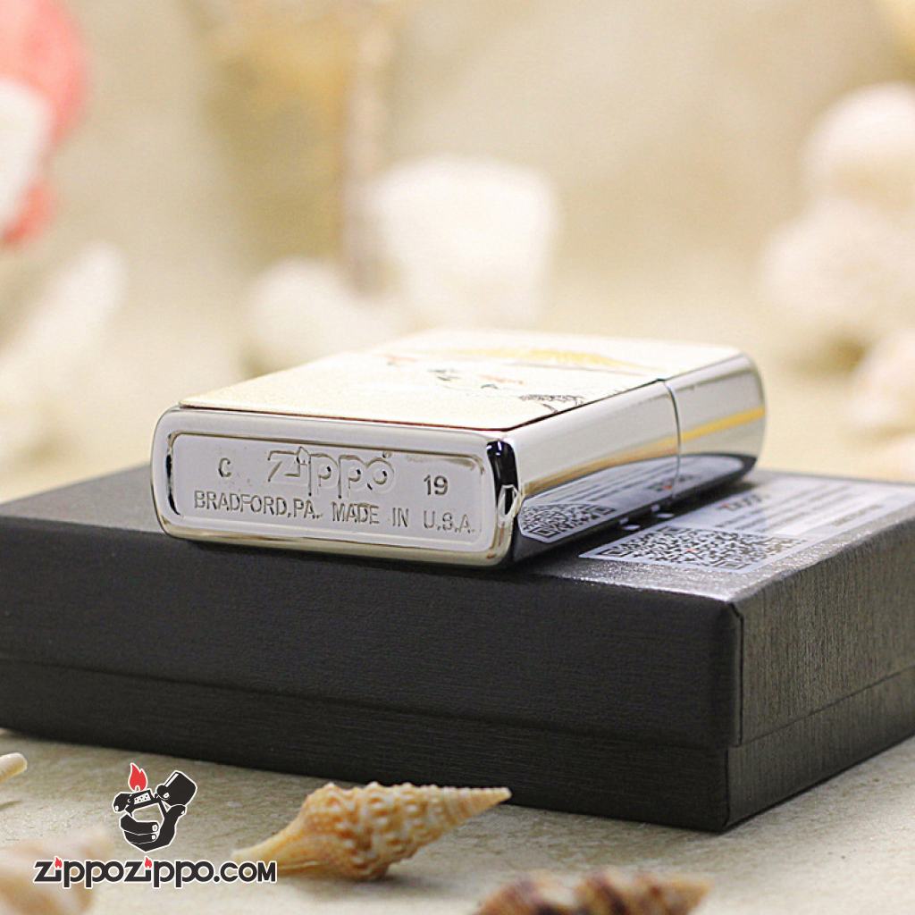 Bật Lửa Zippo Cò Trắng Bay Giữa Núi Và Trời