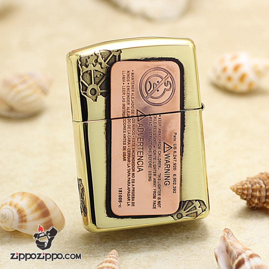 Bật Lửa Zippo Phiên Bản UARANEK Màu Vàng Đồng