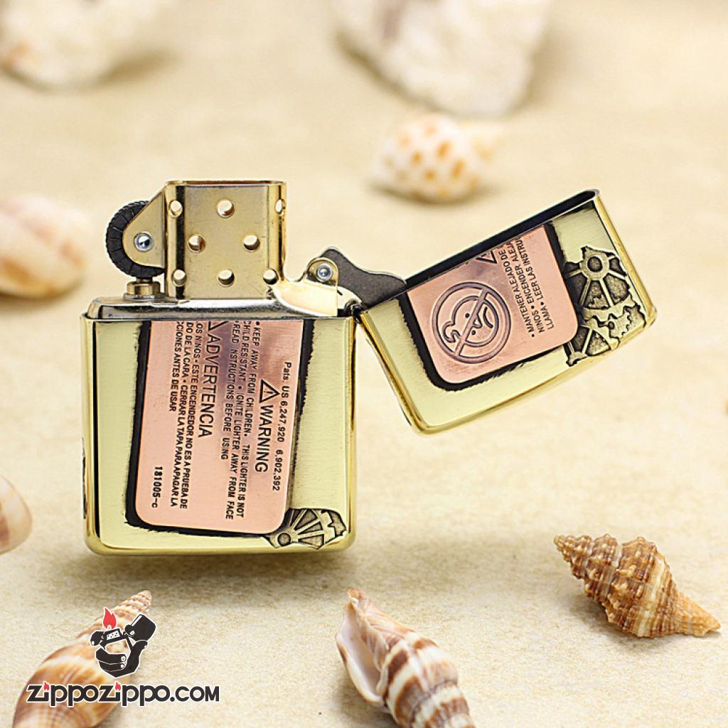 Bật Lửa Zippo Phiên Bản UARANEK Màu Vàng Đồng