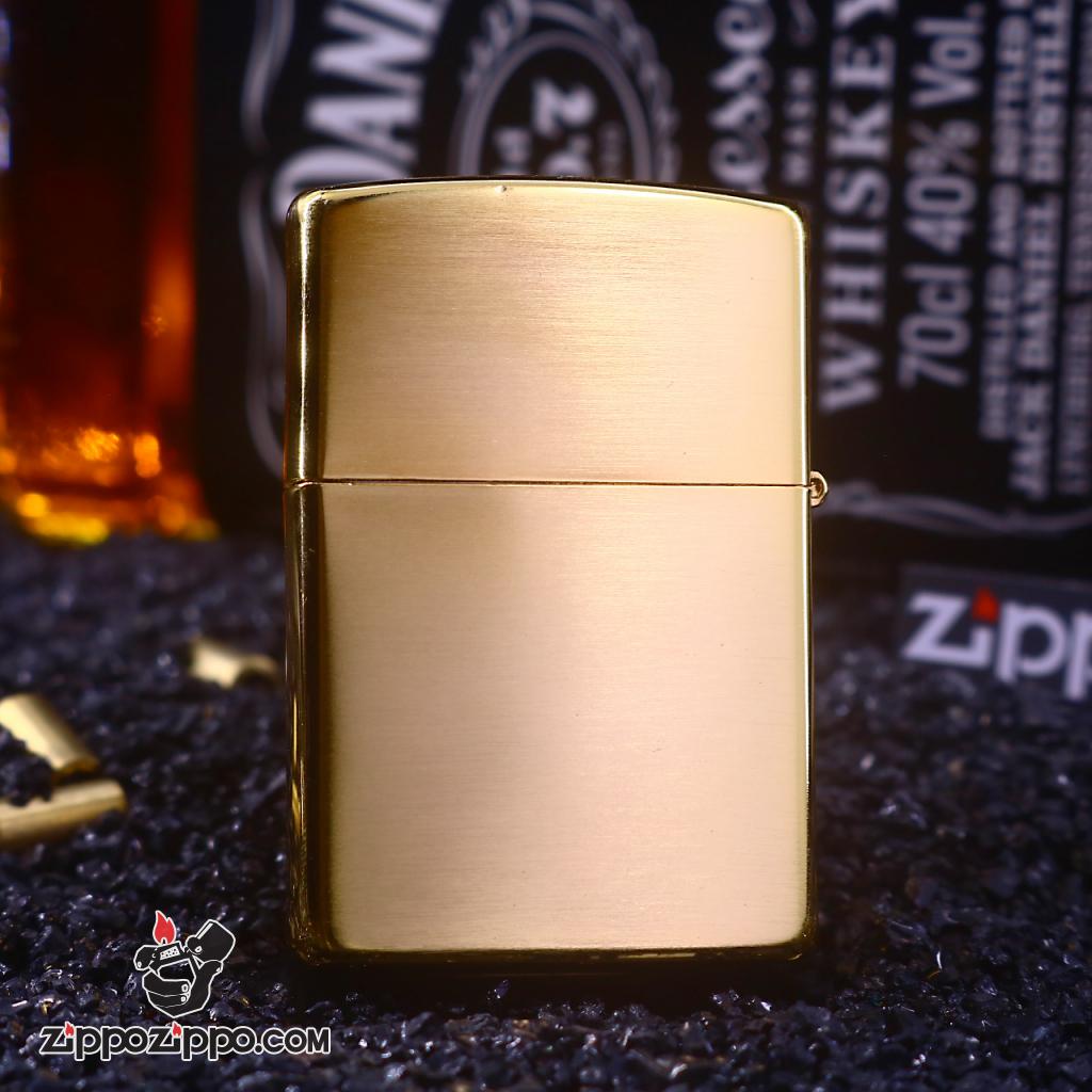 Bật Lửa Zippo Khảm Trai Hình Cá Heo Đang Nhảy Múa Màu Vàng