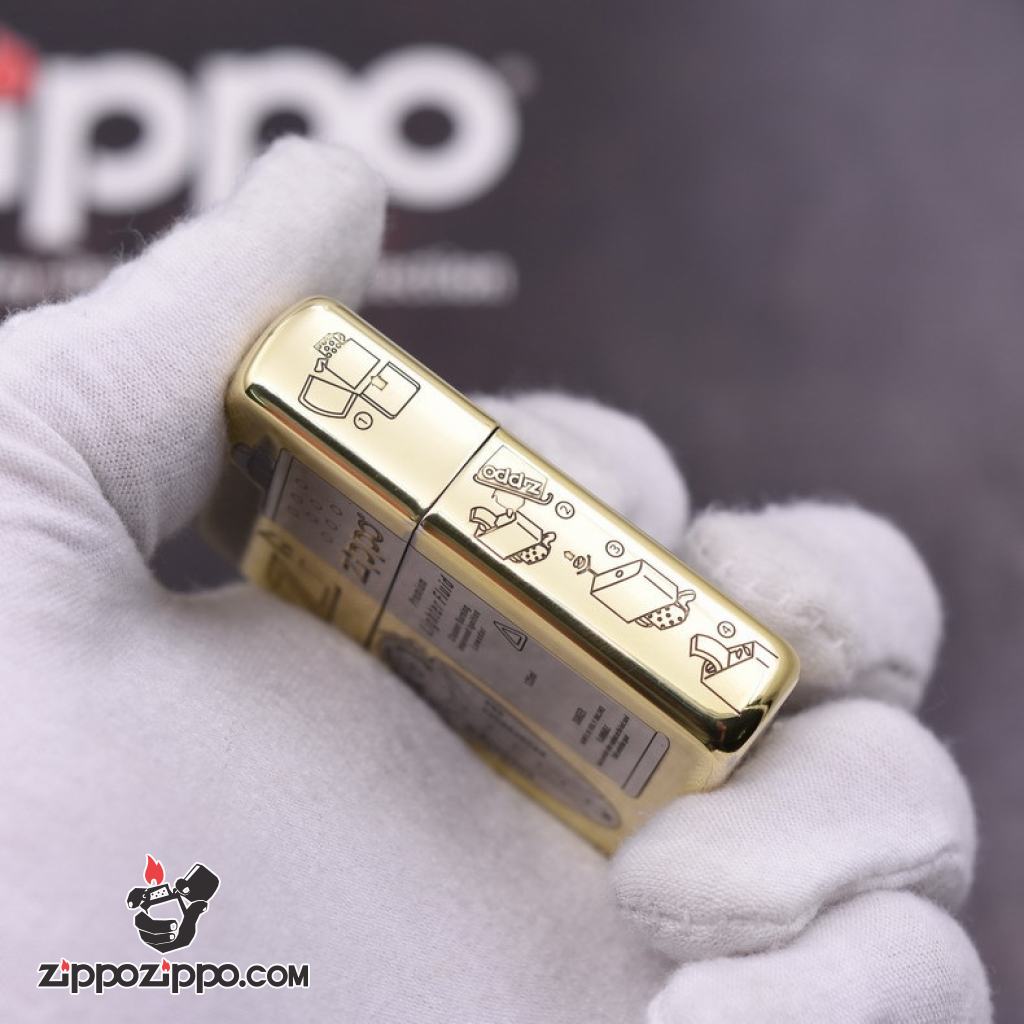 Bật Lửa Zippo Khắc Phụ Kiện Xăng Đá Lighter Fluid Bản Hai Màu Armor