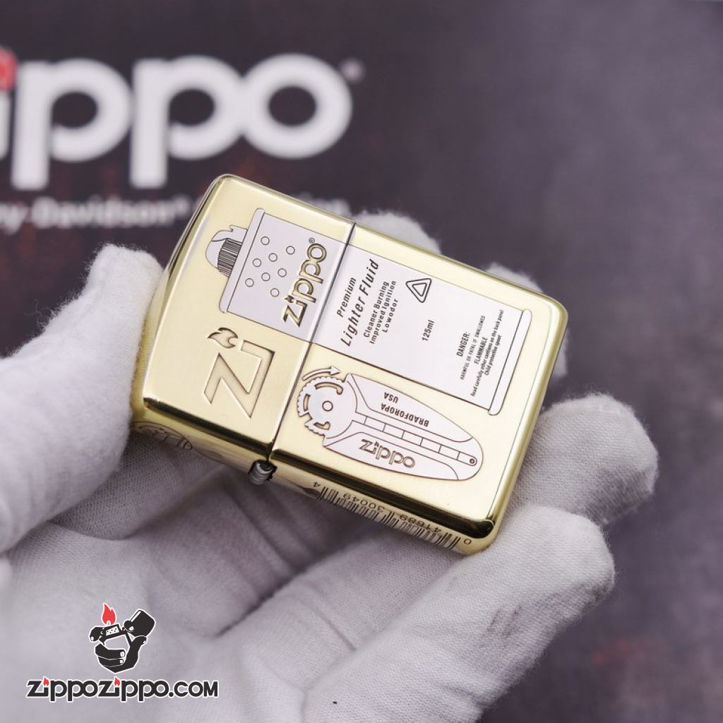 Bật Lửa Zippo Khắc Phụ Kiện Xăng Đá Lighter Fluid Bản Hai Màu Armor