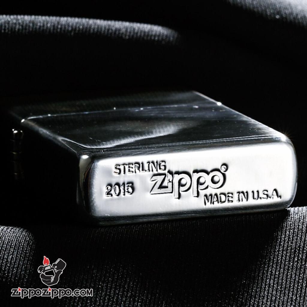Bật Lửa Zippo Bạc Nguyên Khối Cao Cấp Khắc Cá Chép Vỏ Dầy Bản  Armor